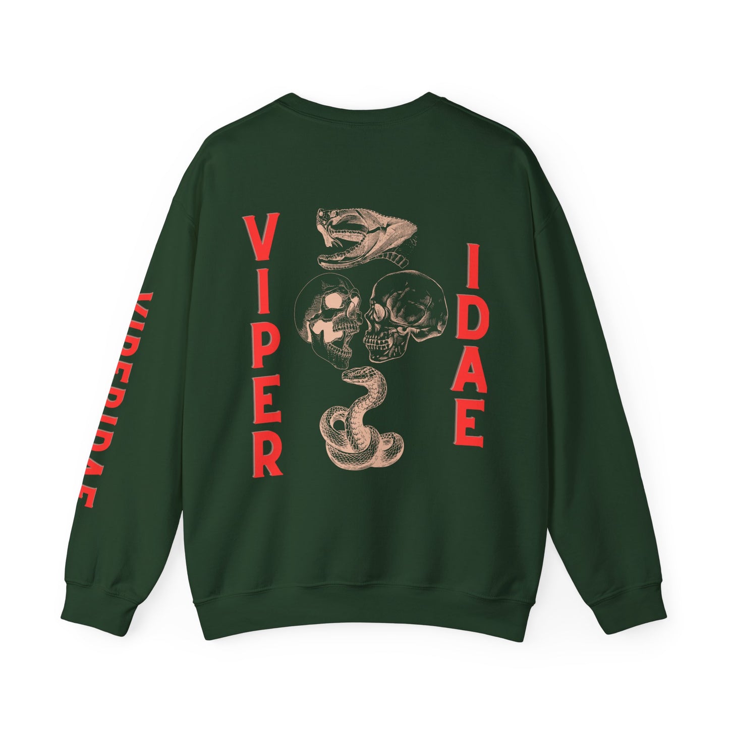 VIPERIDAE Red Black Unisex Heavy Blend™ Crewneck Sweatshirt