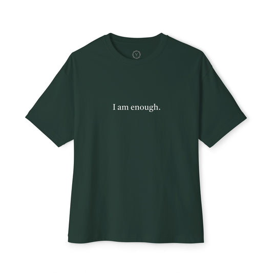 I am Enough Unisex Oversized Boxy Tee